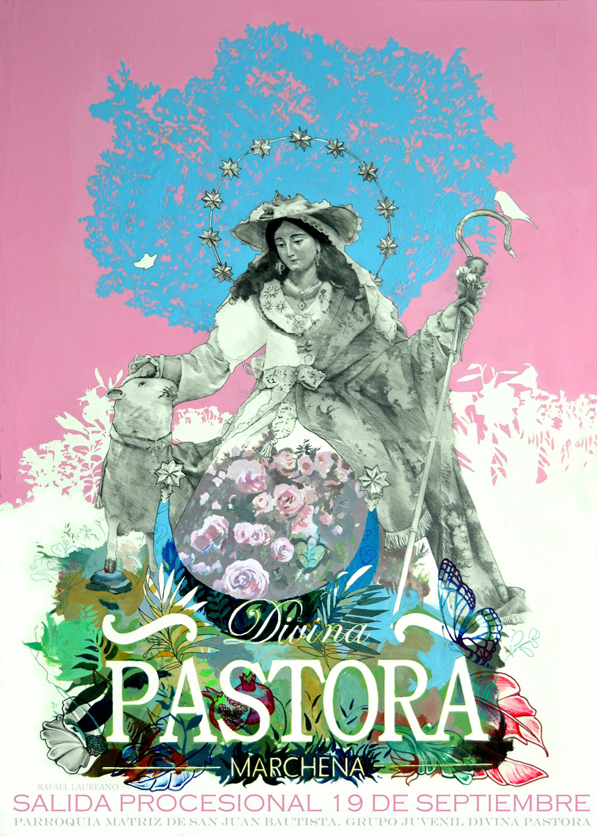 Cartel de la primera salida de la Pastora de Marchena