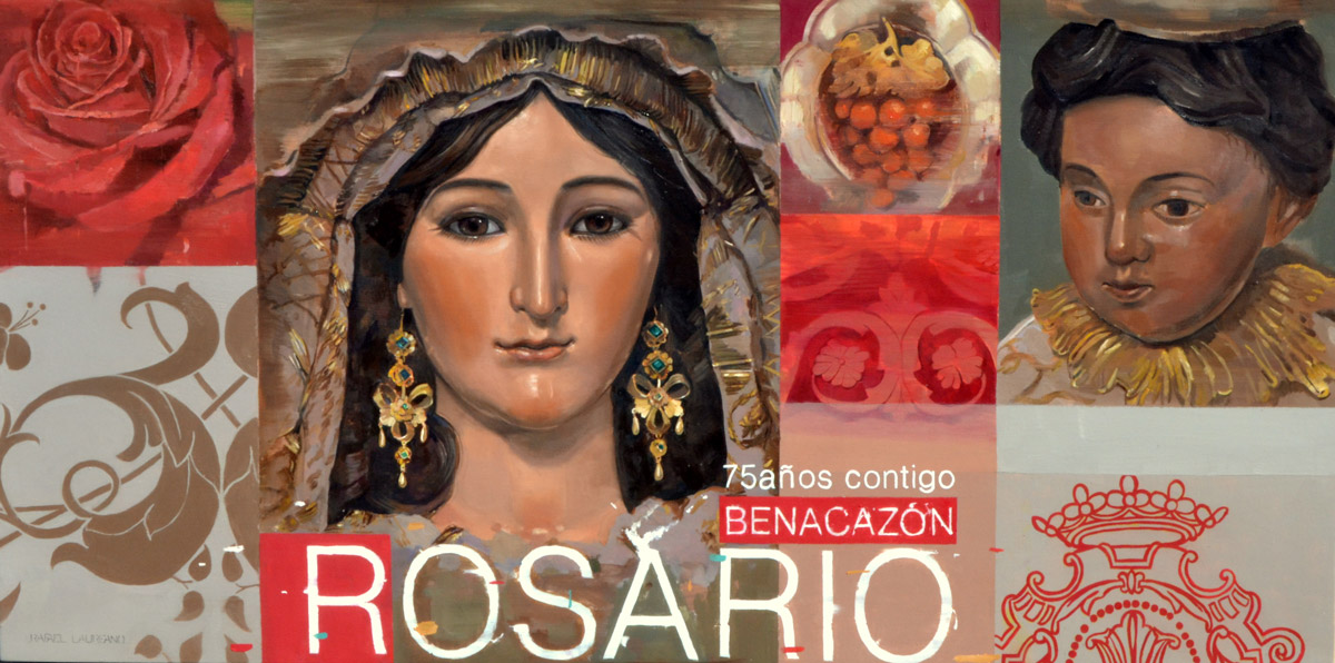 Cartel del 75 aniversario de la Virgen del Rosario de Benacazón